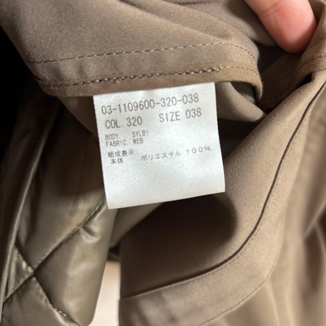 セオリーリュクス　美品ジャケット　ブルゾン　ブラウン　ベージュ　38号　シンプル