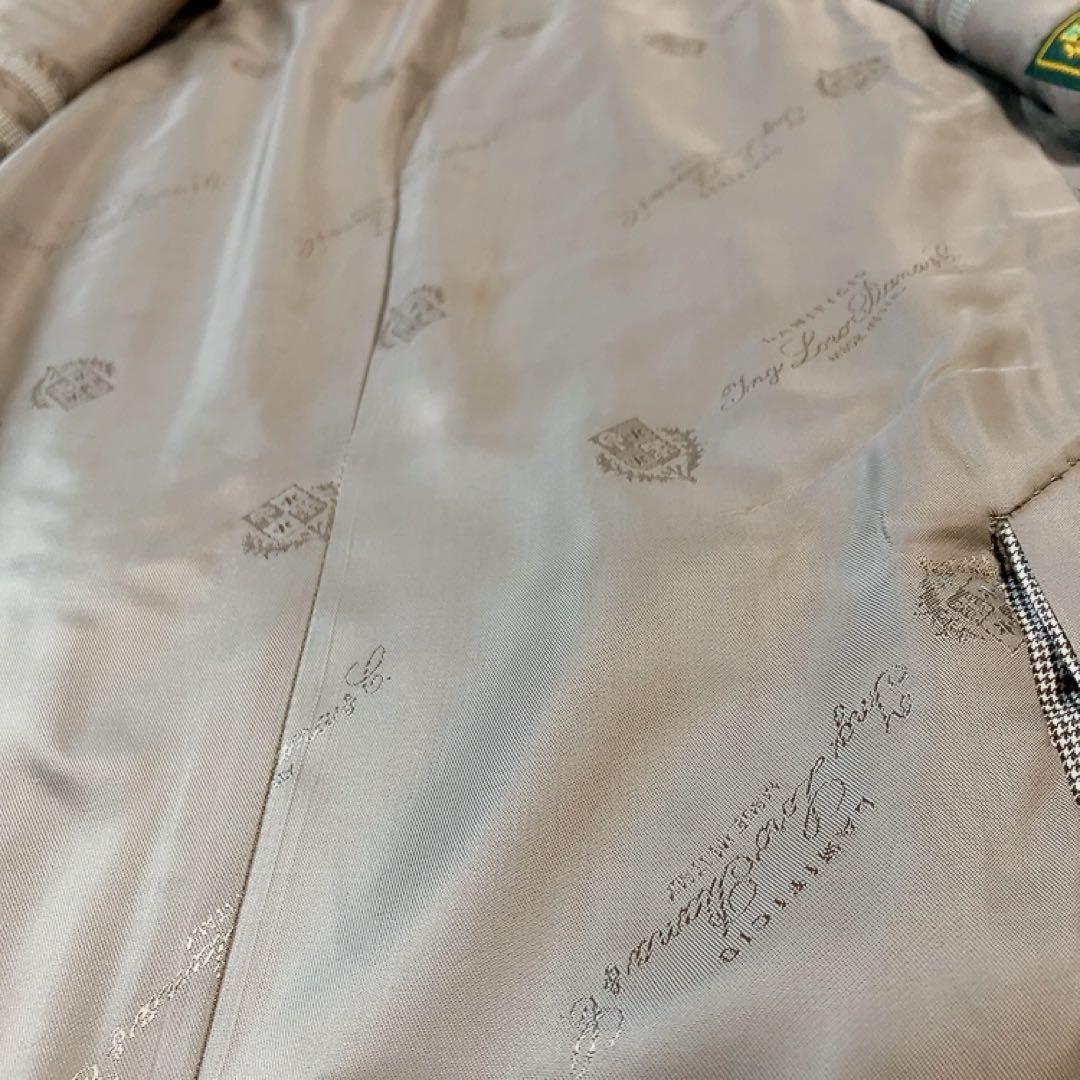 【裏地ロゴ・160's】Loro Piana　スーツ　千鳥柄　正規緑タグ　L貝釦