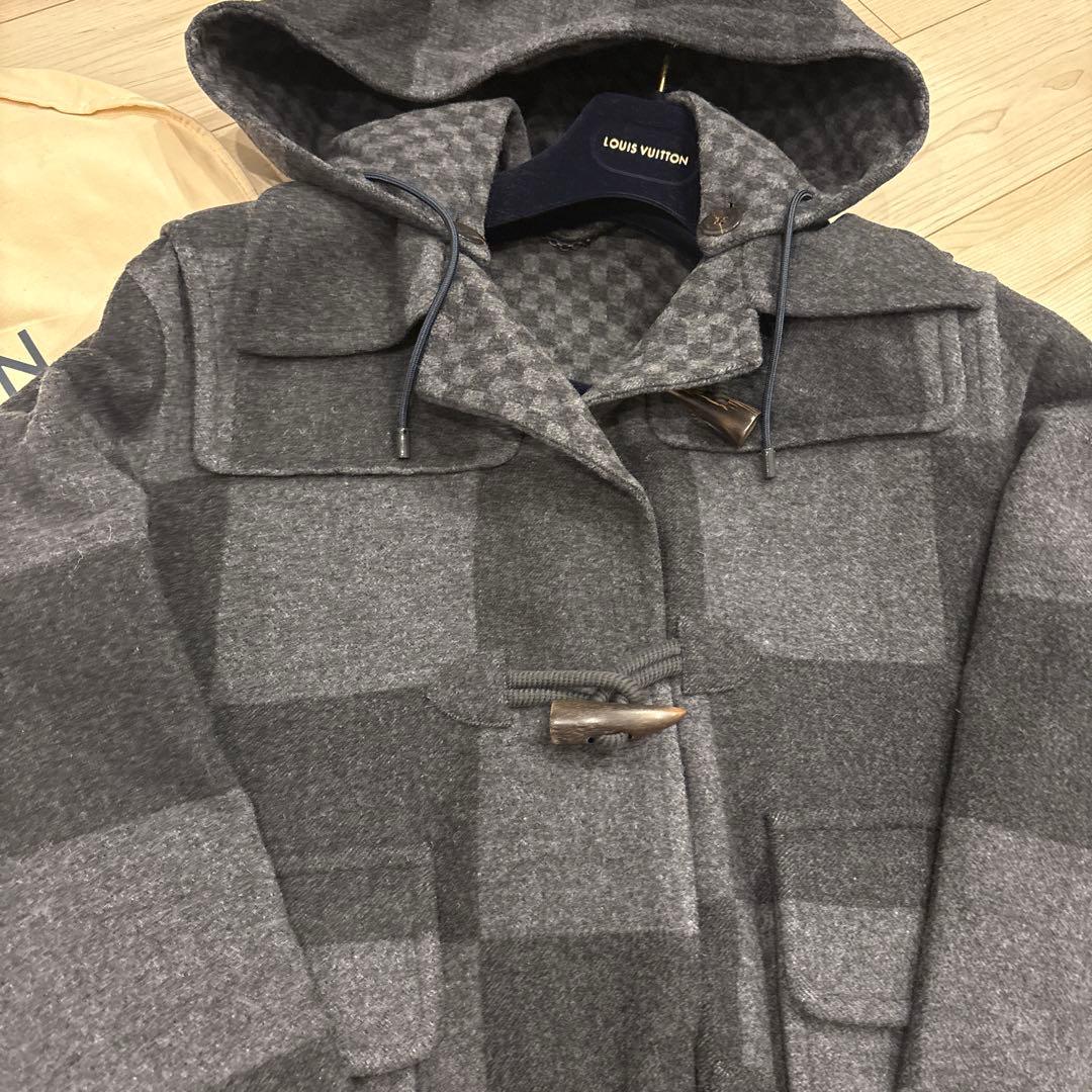 【極美品】LOUIS VUITTON チェック柄ダッフルコート