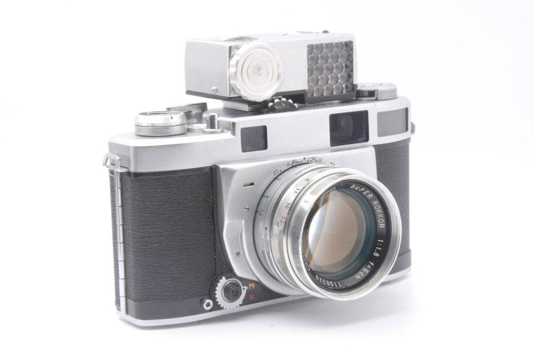 希少動作品 MINOLTA SUPER A + ROKKOR F1.8 5cm