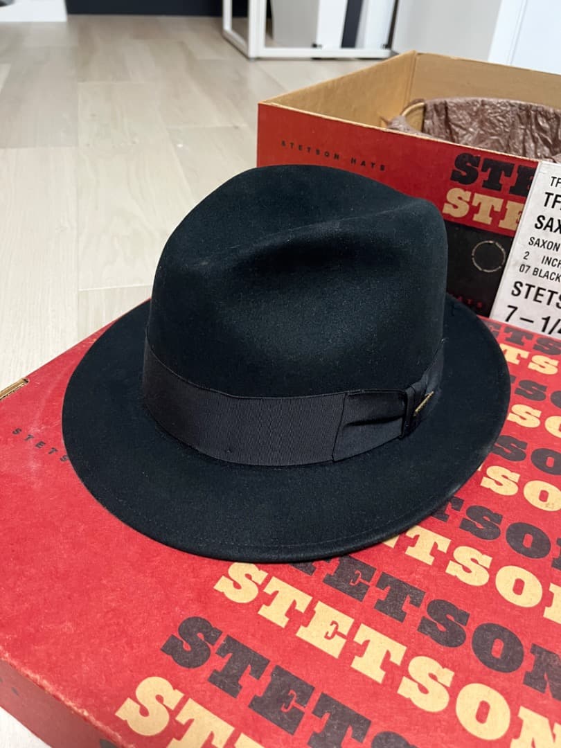 Stetson ステットソン ウールフェルトハット BK　７　１／４