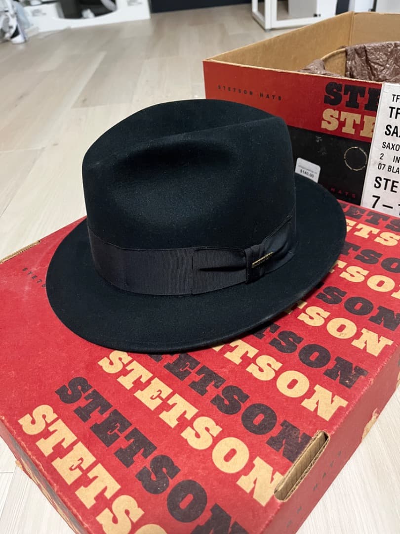 Stetson ステットソン ウールフェルトハット BK　７　１／４