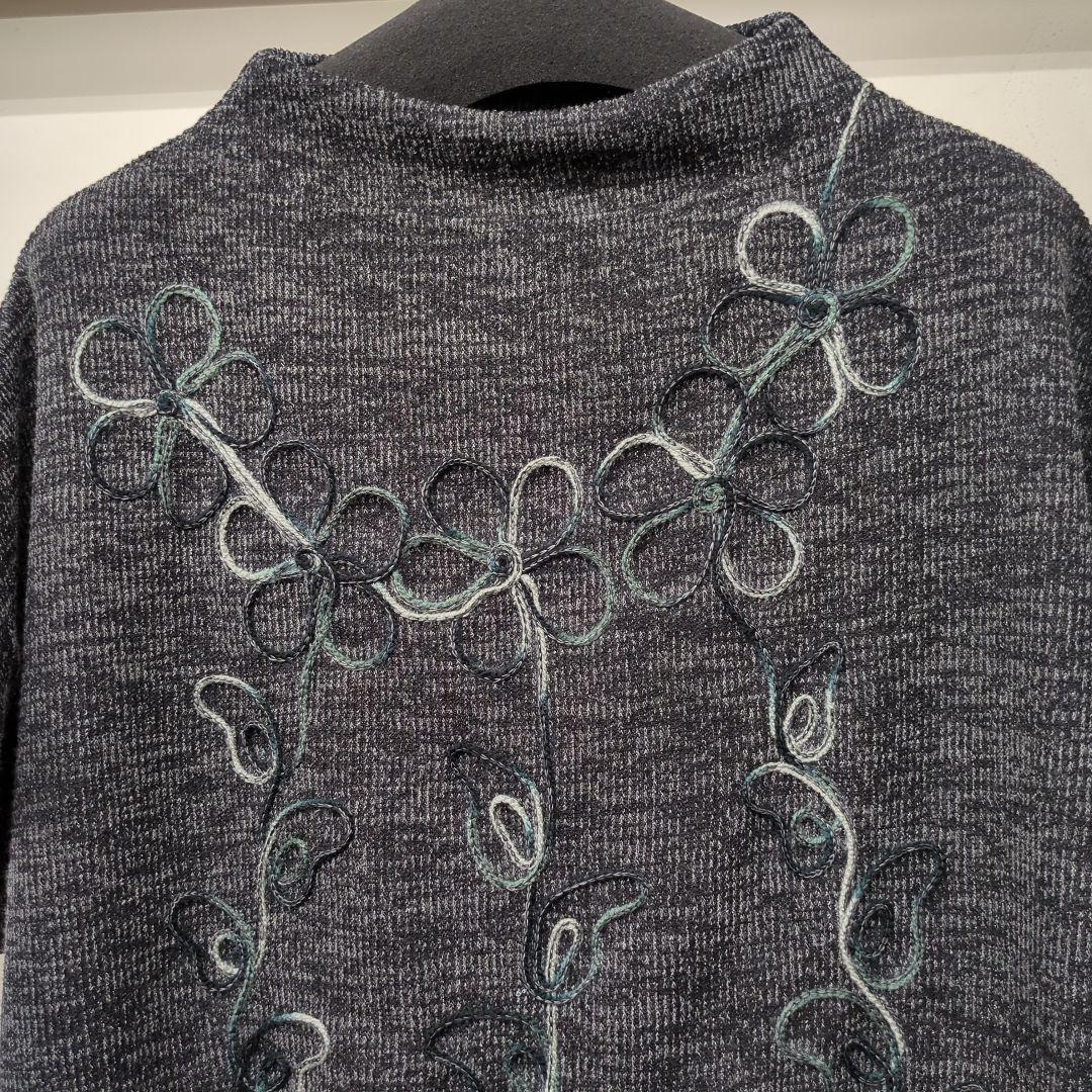 秋物　Lemage オシャレデザイン　半袖チュニック　3Lサイズ