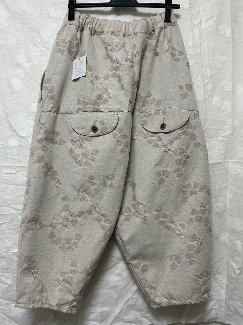 tumugu ツムグ 幾何学ジャガードティンカーパンツ