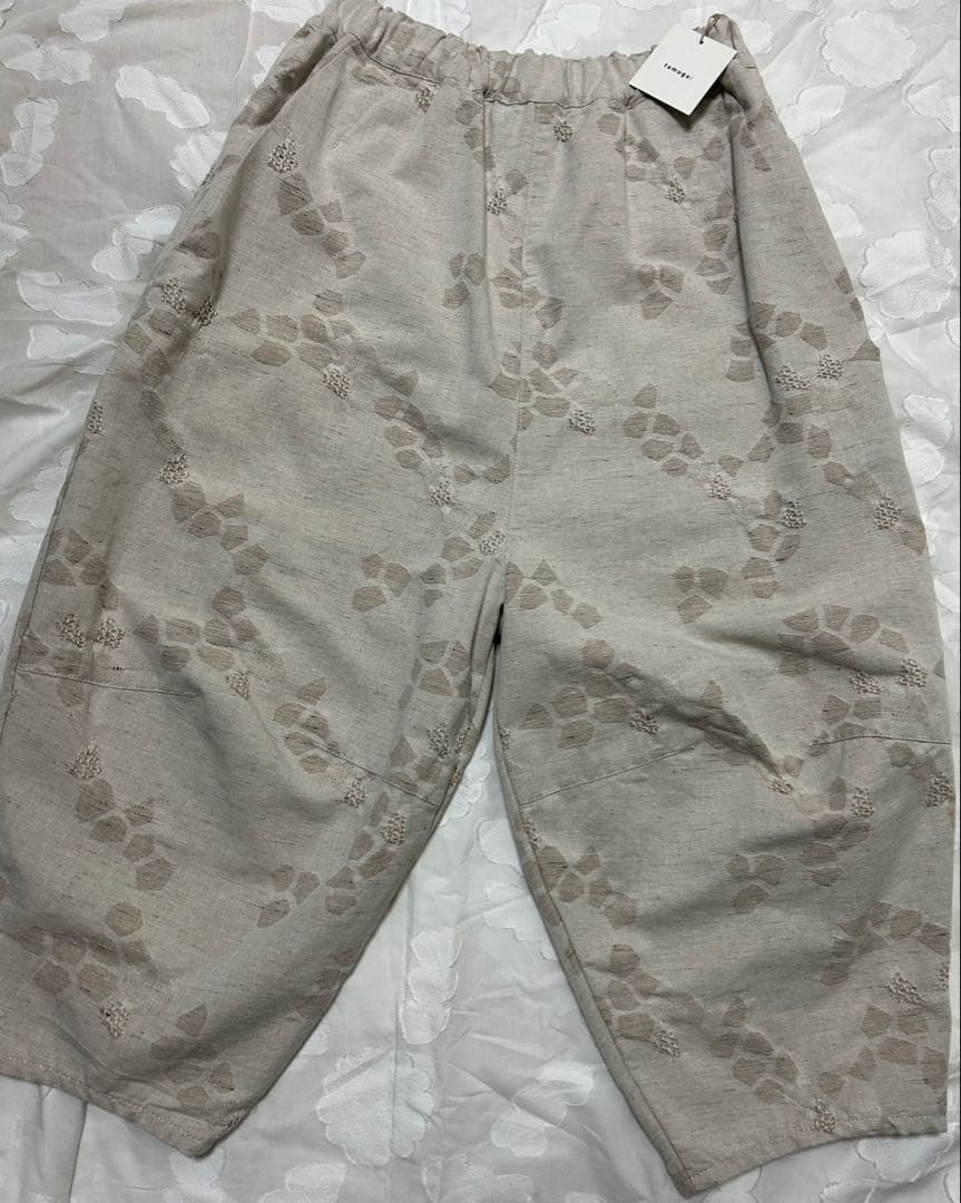 tumugu ツムグ 幾何学ジャガードティンカーパンツ