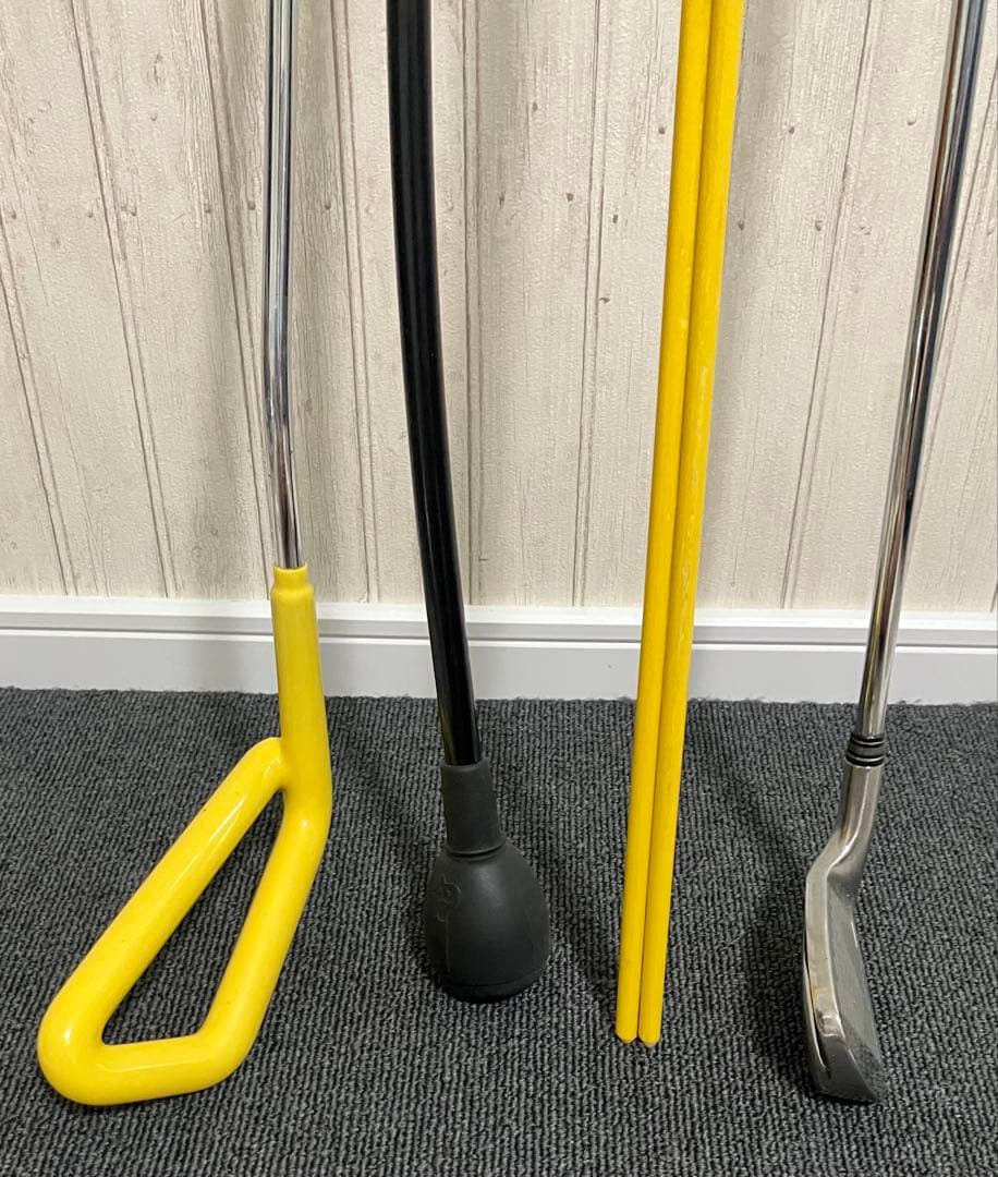 ゴルフ　練習用具 4本セット　スイング　グリップ　素振り　アライメント