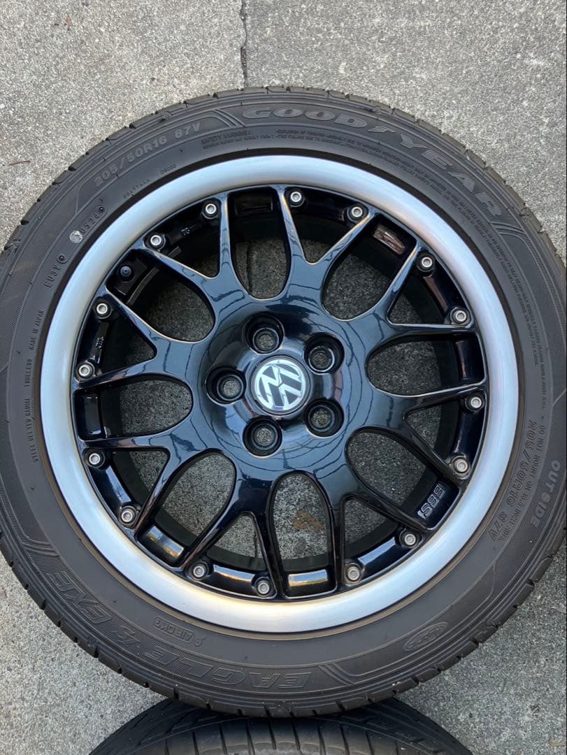 VW6Rポロ使用／VWゴルフ4純正 BBSホイール & タイヤセット