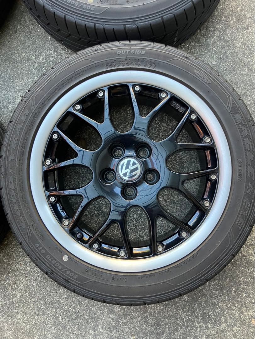 VW6Rポロ使用／VWゴルフ4純正 BBSホイール & タイヤセット