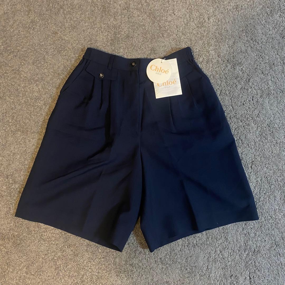 【新品未使用】Chloé GOLF ネイビーショートパンツ
