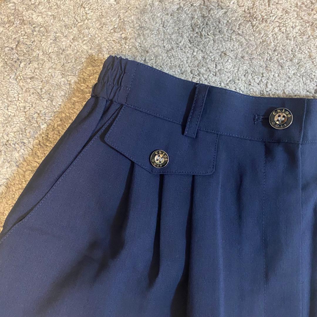 【新品未使用】Chloé GOLF ネイビーショートパンツ