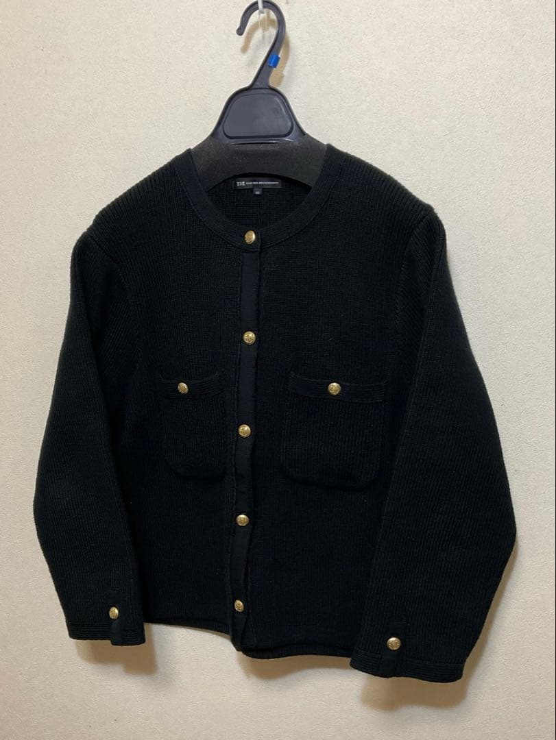 大きいサイズ 23区 コットンリリーニットジャケット(自由区ICBクミキョク)