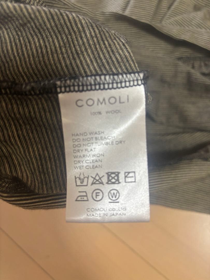 だ*ら様 comoli ウール天竺 長袖クルー サイズ3 border