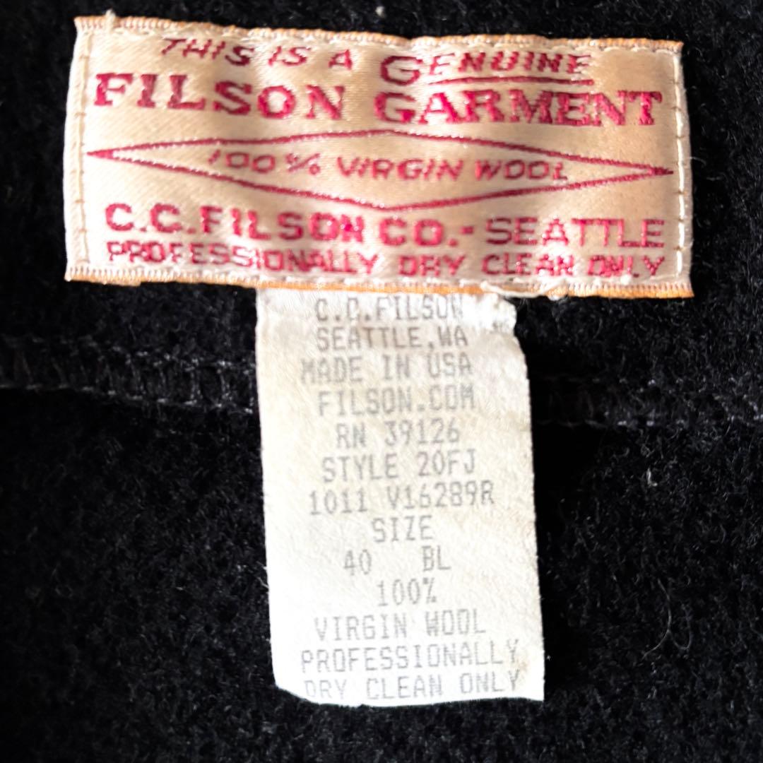 USA製 極美品 4,4万 フィルソン マッキーノウールベスト 40 ブラック