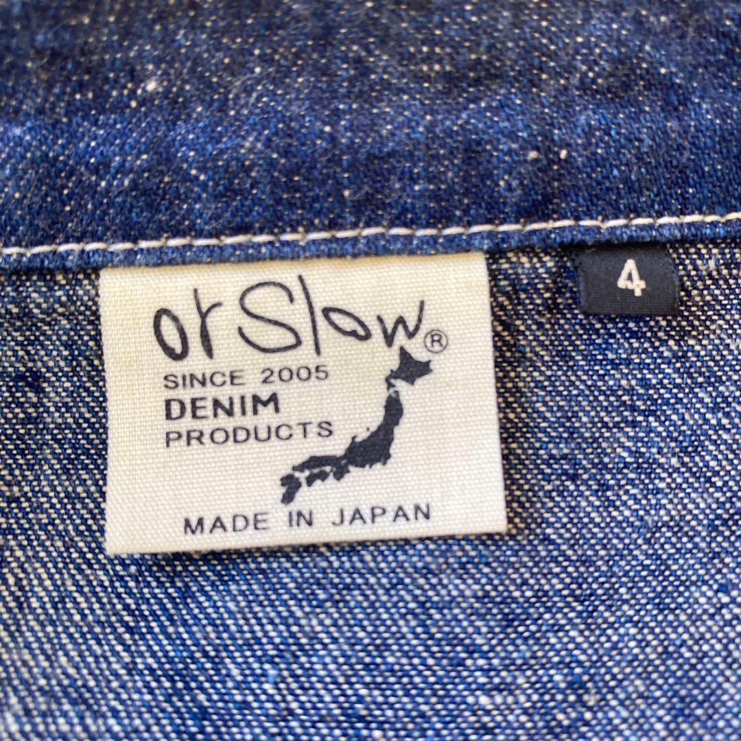 orSlow オアスロウ デニムプルオーバー サイズ4（XL相当）