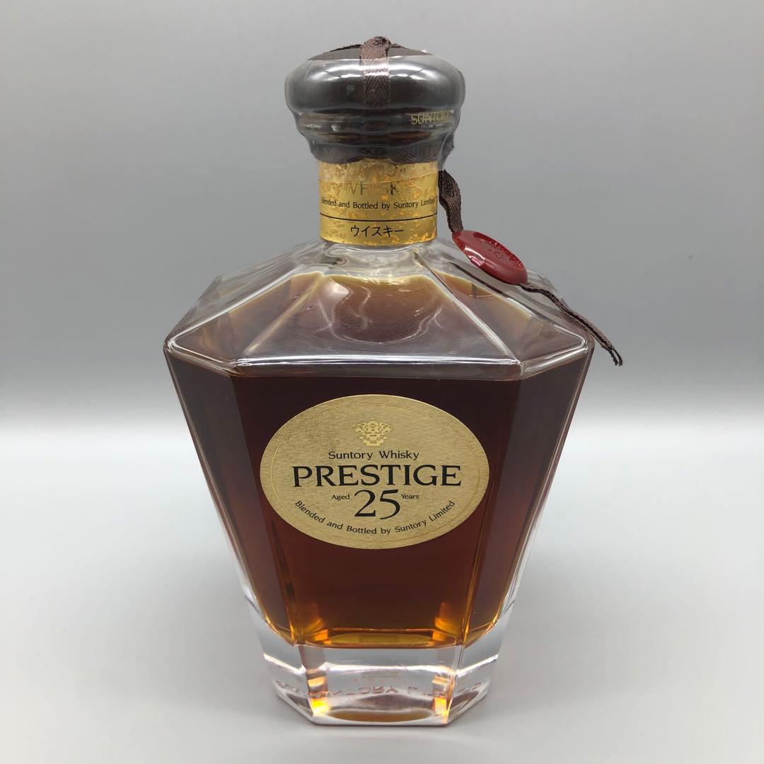希少木箱入り未開封サントリーウイスキープレステージ25年ビンテージ古酒