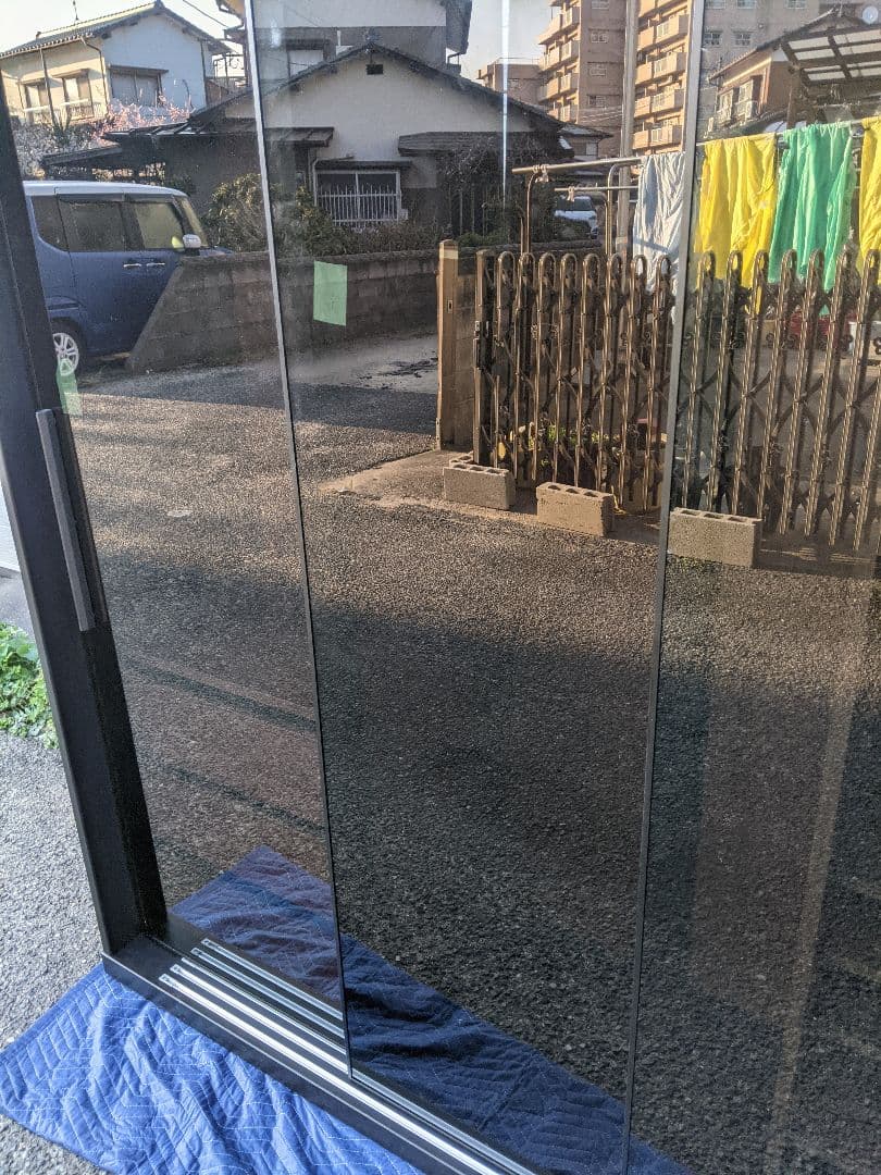 大塚家具ワードローブ「RENNELL レンネル」幅182cm ガラス扉 引き戸