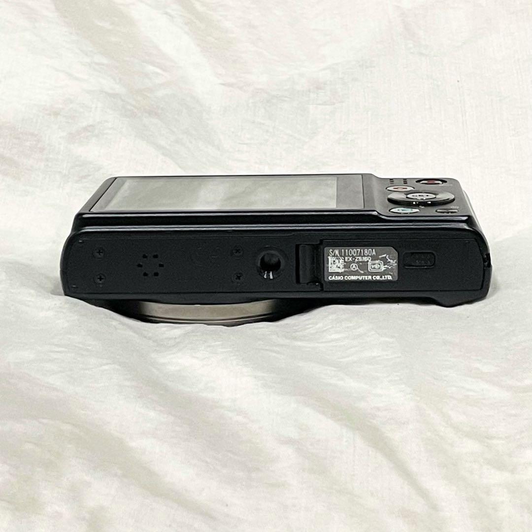 【美品】 CASIO EXILIM EX-ZS160 ブラック デジタルカメラ