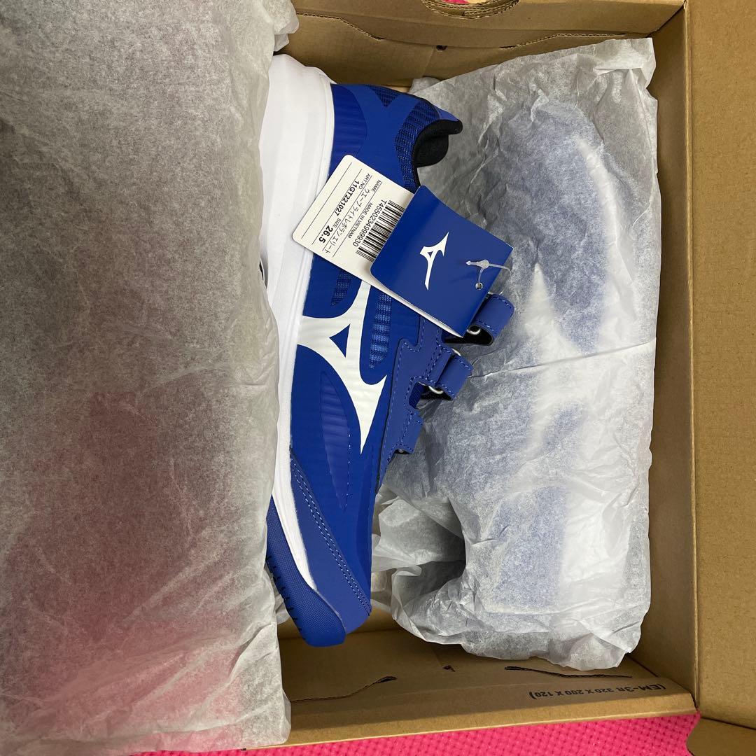 ミズノ　トレーニングシューズ ブルーホワイト