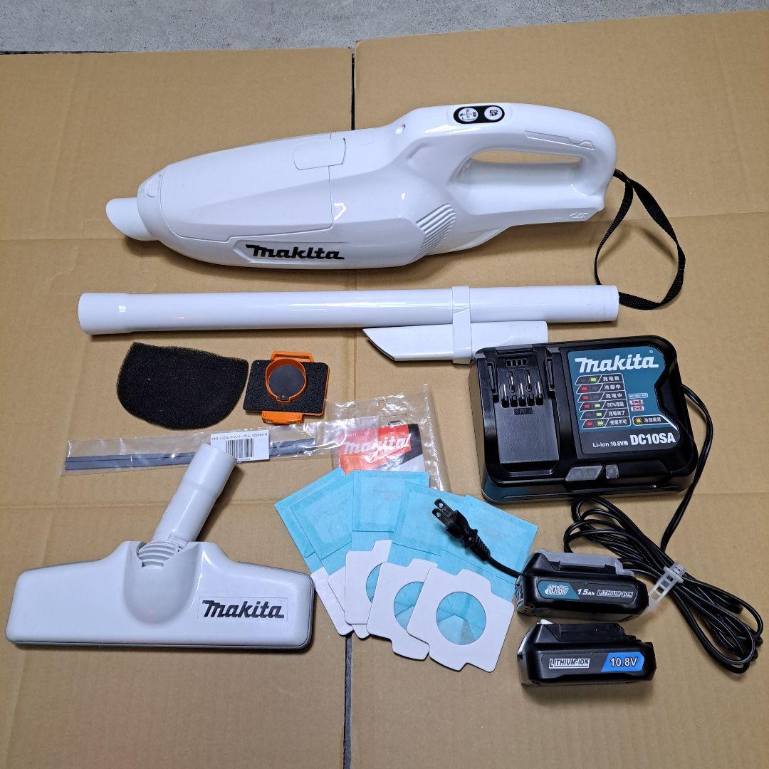 マキタ充電式クリーナー(ハンディ掃除機)CL107FD充電器バッテリー2個セット