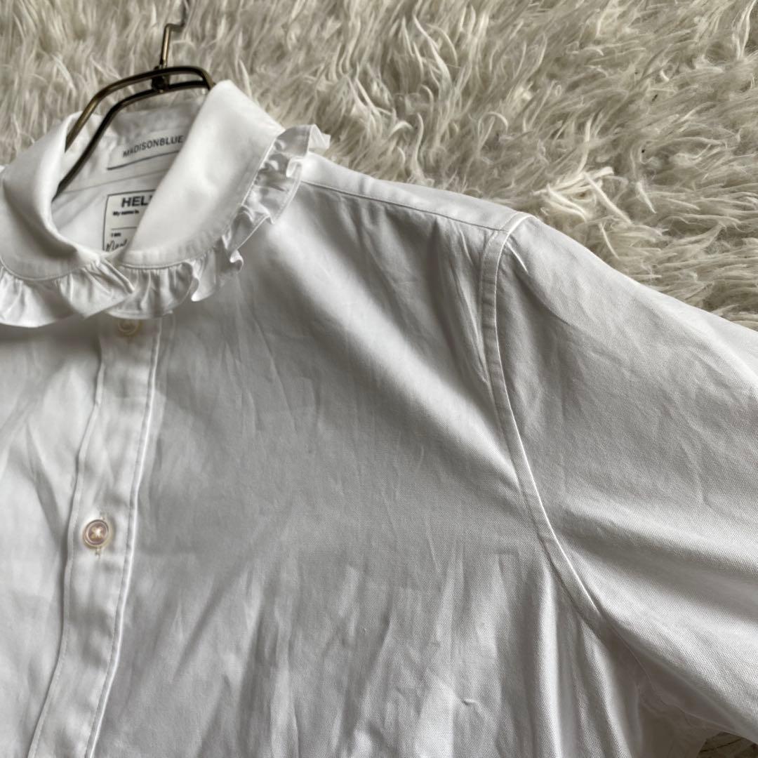 ちこMADISON BLUE　ROUND COLLAR FRILL S