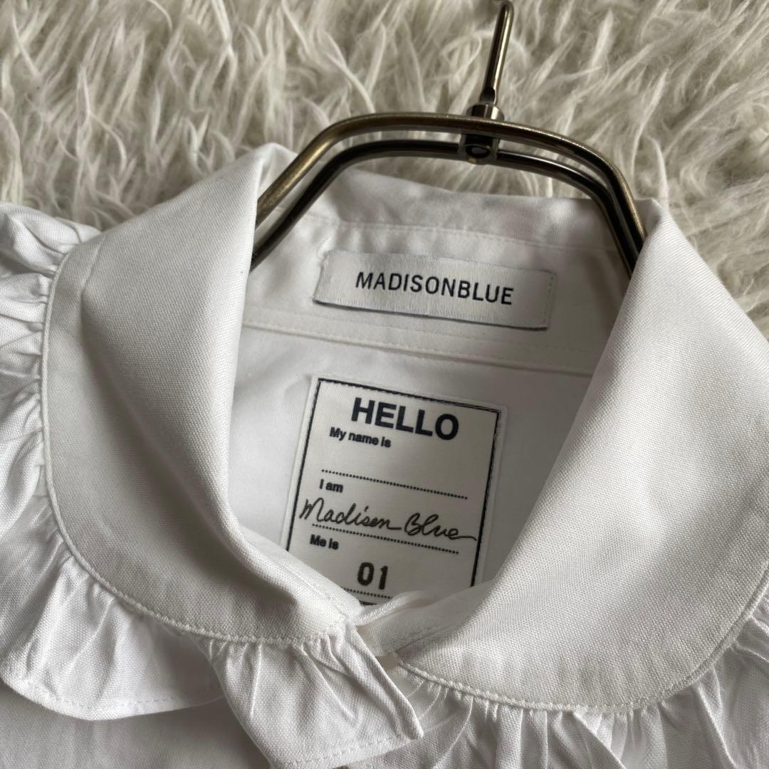 ちこMADISON BLUE　ROUND COLLAR FRILL S