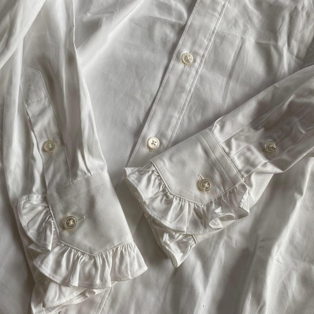 ちこMADISON BLUE　ROUND COLLAR FRILL S