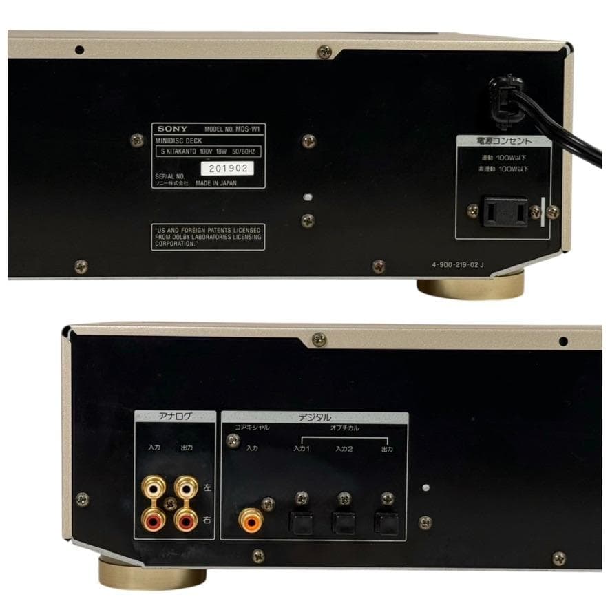 優良動作品・録音動作確認済・SONY ソニー ダブルディスクデッキ MDS-W1