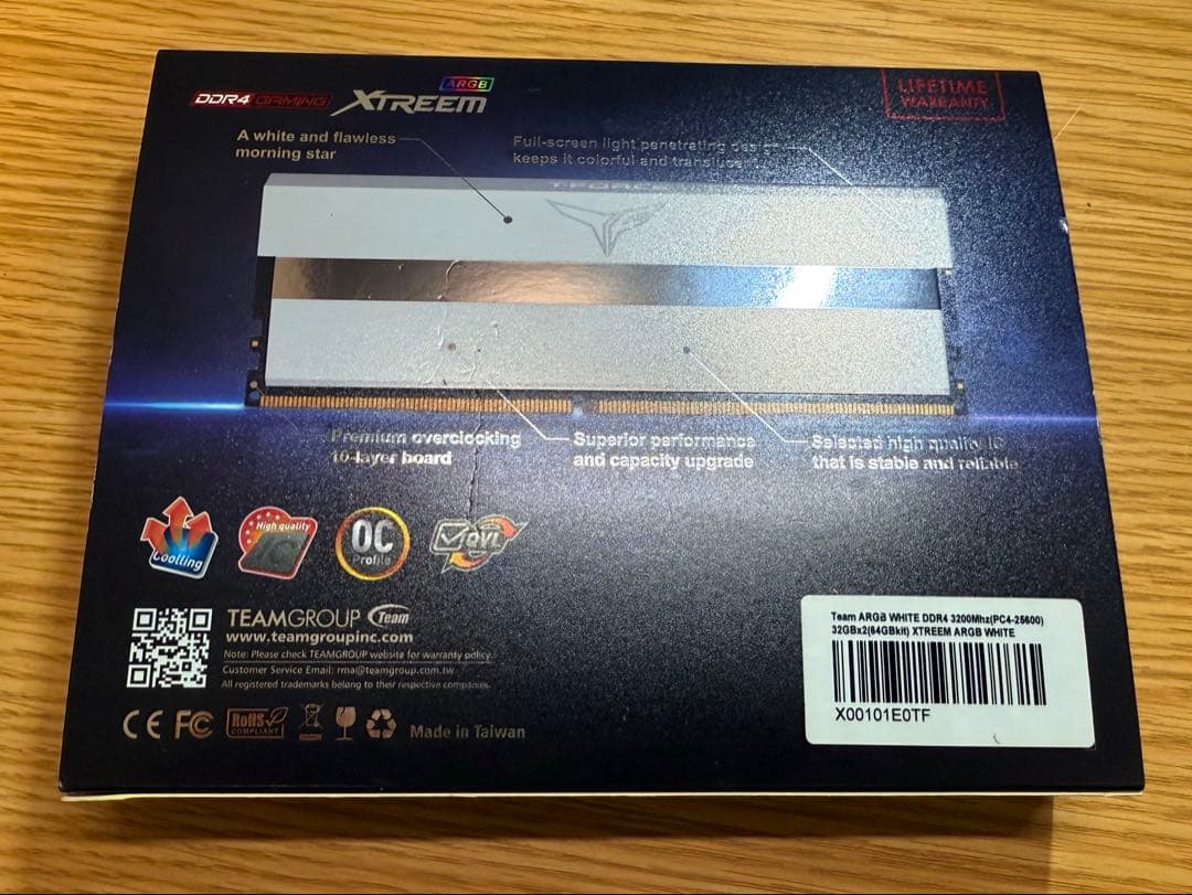 メモリー Team T-Force Xtreem ARGB White DDR4 64GB