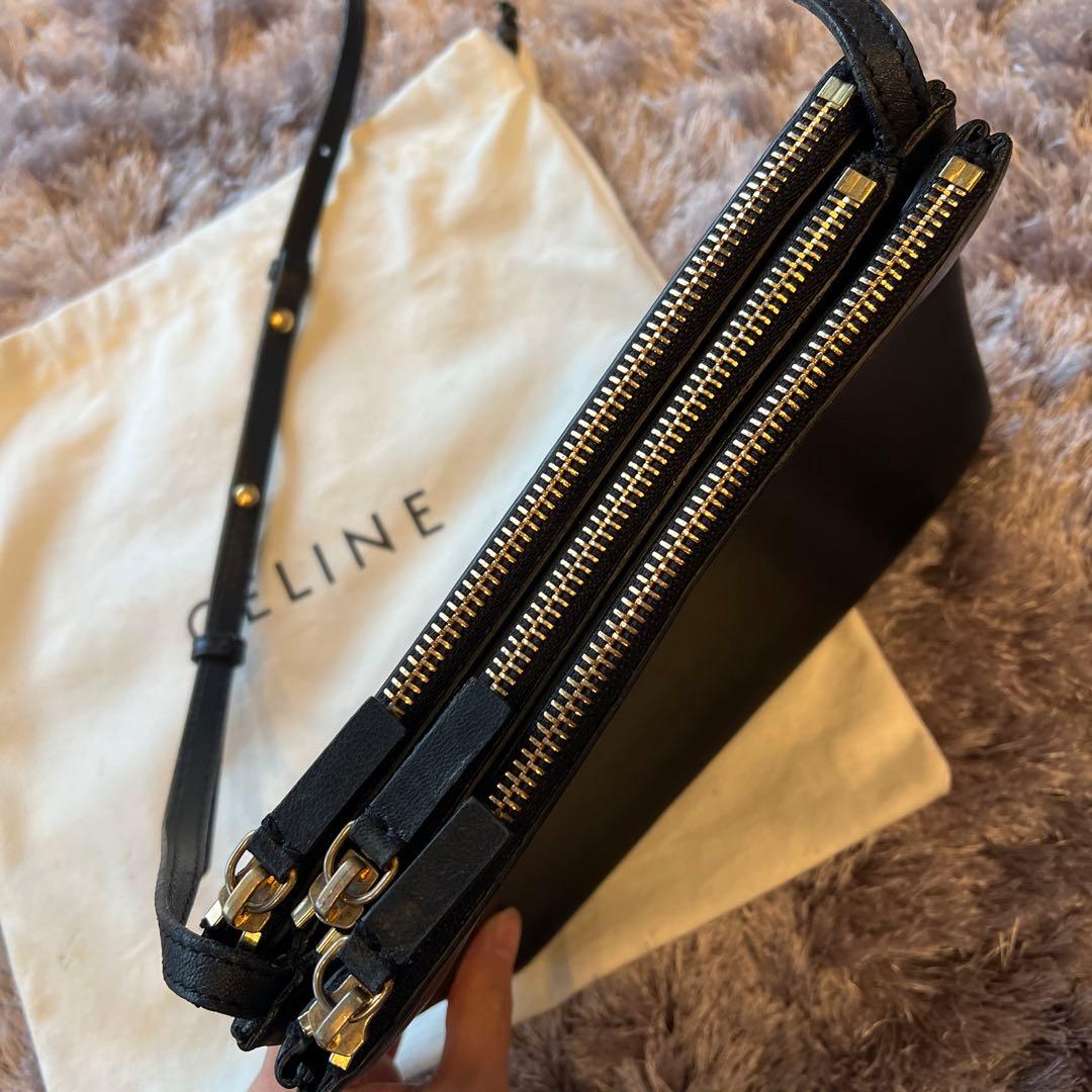 セリーヌ　トリオ　スモール　ショルダーバッグ