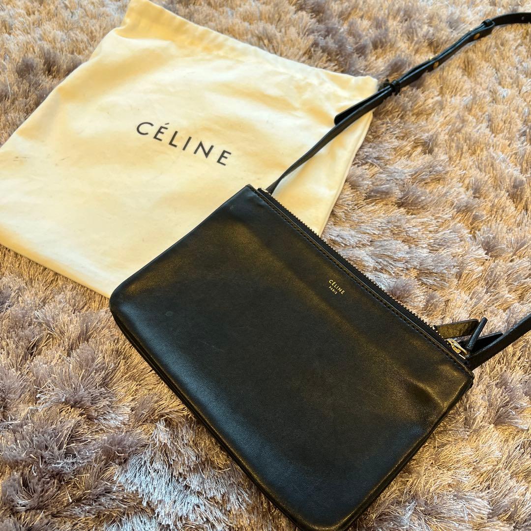 セリーヌ　トリオ　スモール　ショルダーバッグ