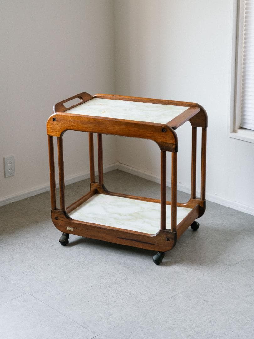 60-70's HAKUHO ヴィンテージ キャスター ワゴン テーブル モダン