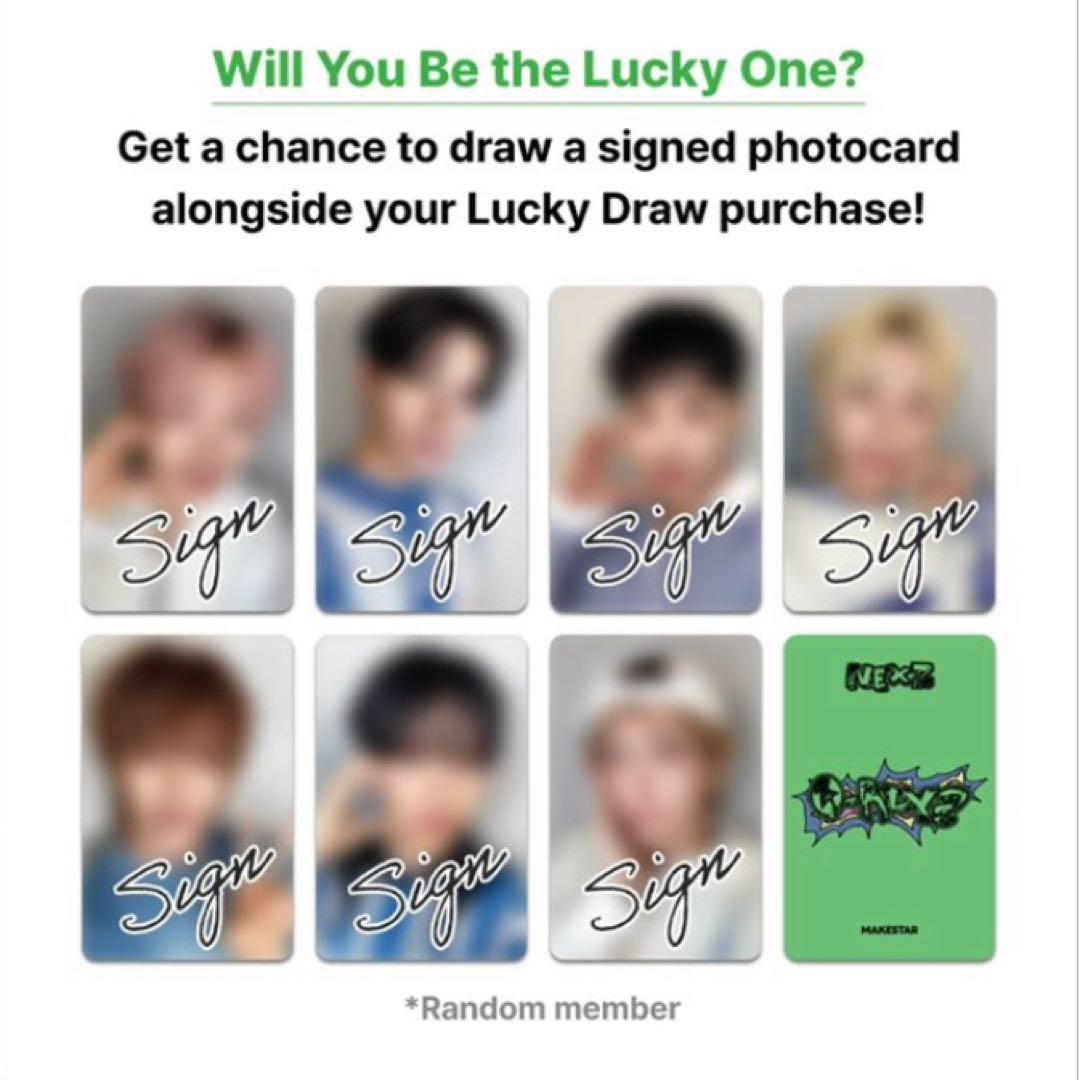 NEXZ ネクスジ ユウキ　makestar 直筆サイン入り　ラキドロ　トレカ