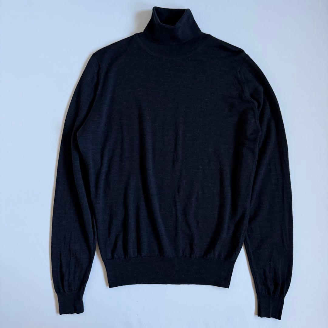 JOHN SMEDLEY ジョンスメドレー タートルネックウールニット S