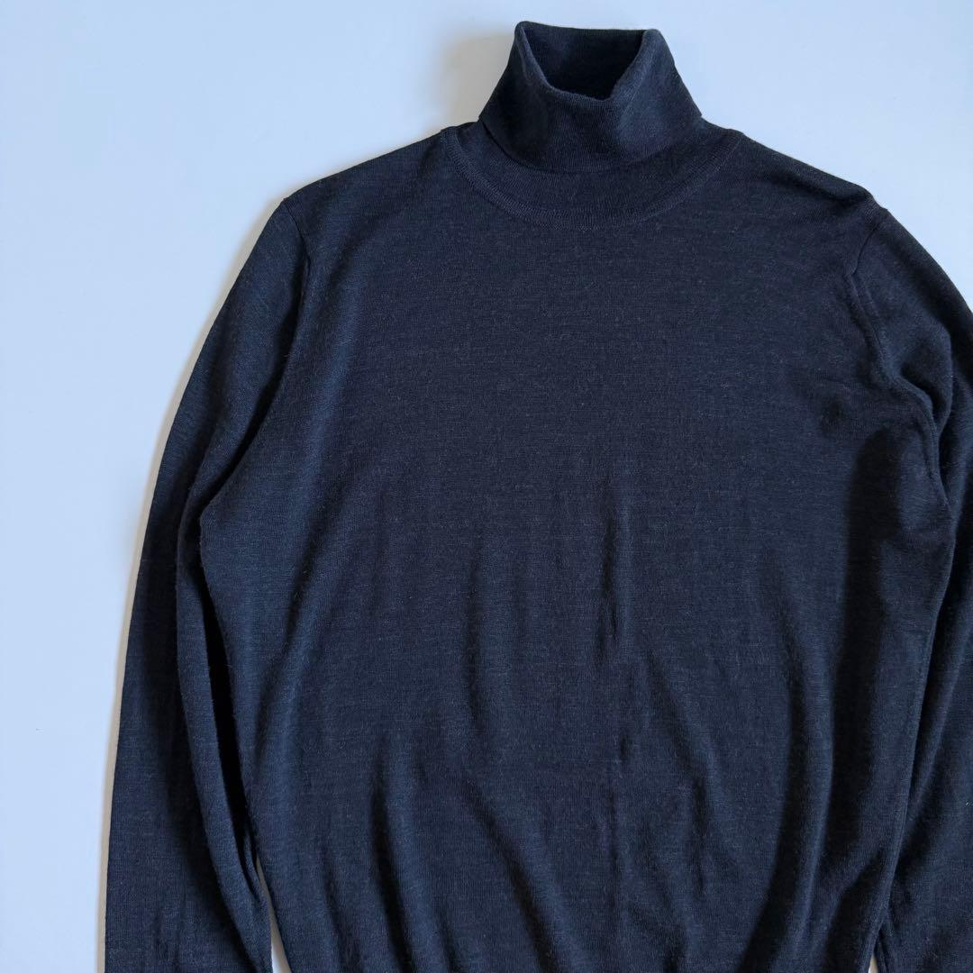 JOHN SMEDLEY ジョンスメドレー タートルネックウールニット S