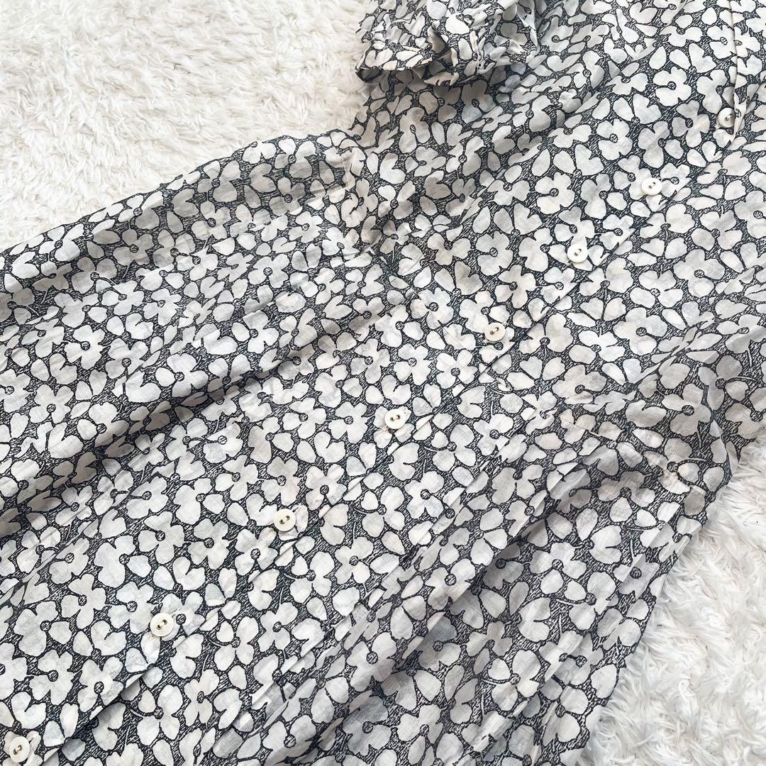 SOV. ソブ パフスリーブ　ロングワンピース　花柄