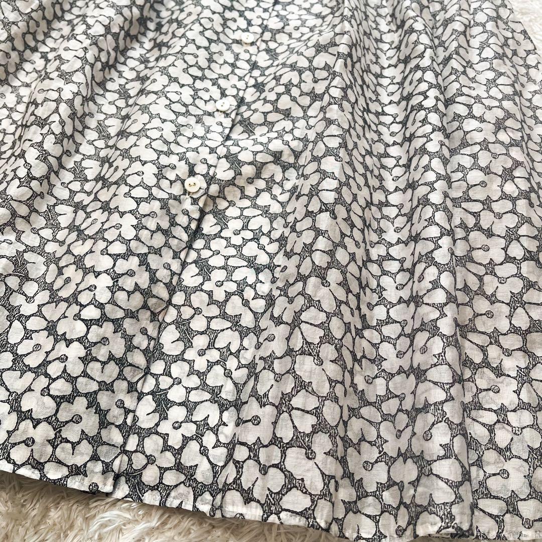 SOV. ソブ パフスリーブ　ロングワンピース　花柄