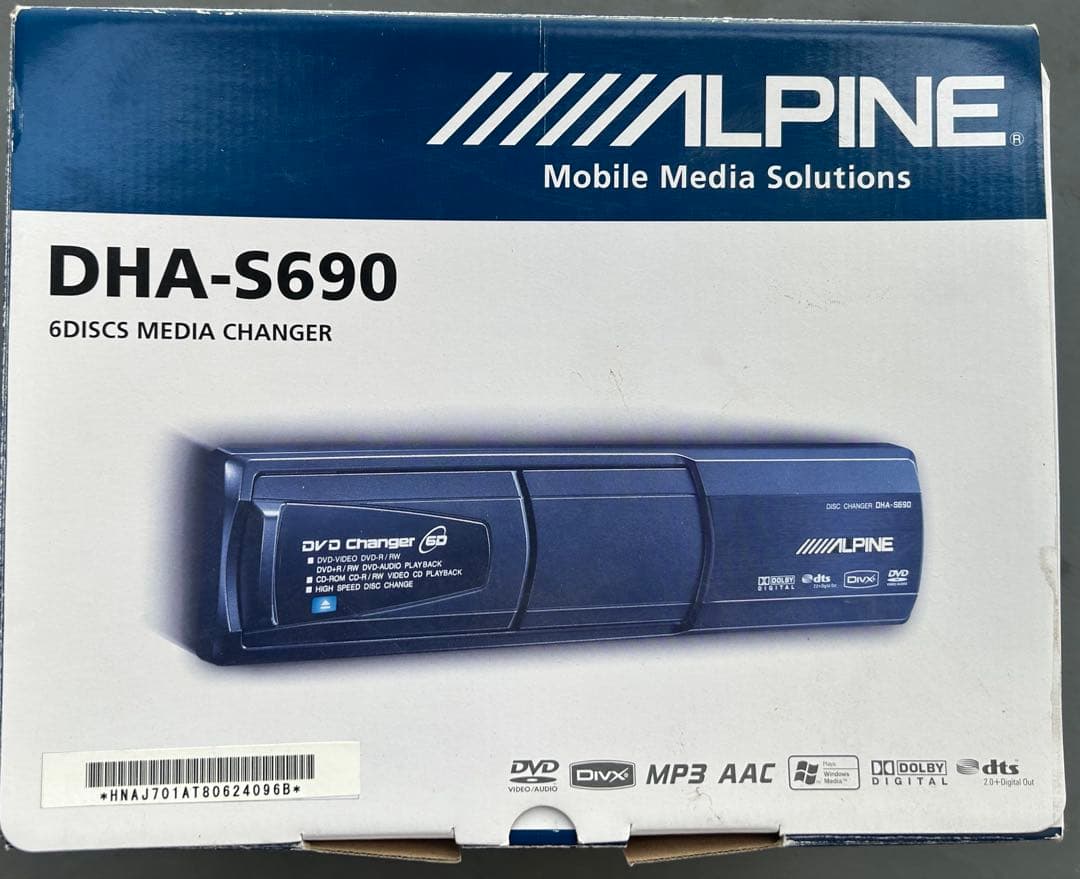 アルパイン　DVDチェンジャー　DHA-S690