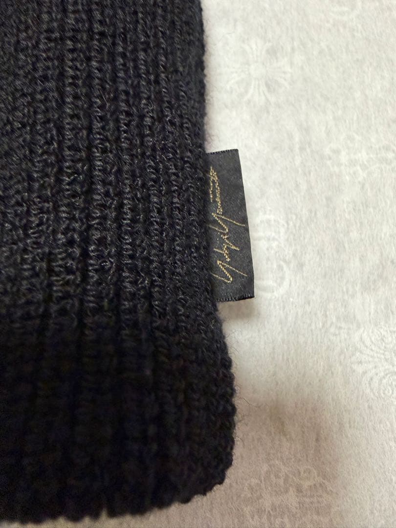 【ピスネーム仕様】Yohji Yamamoto 黒 ニット帽