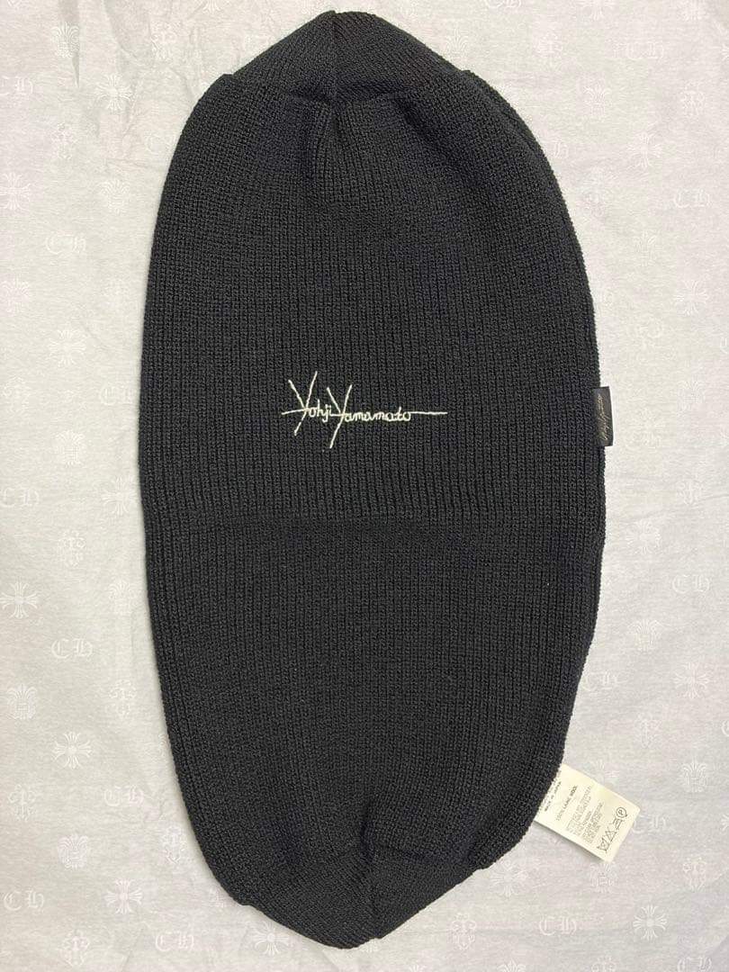 【ピスネーム仕様】Yohji Yamamoto 黒 ニット帽