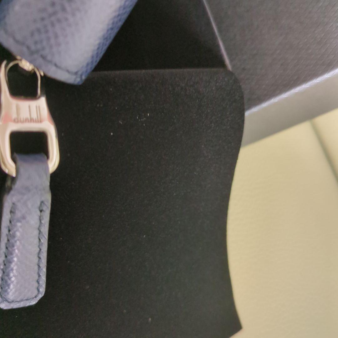 新品未使用！dunhill ネイビー レザー キーケース誕生日プレゼント卒業入社