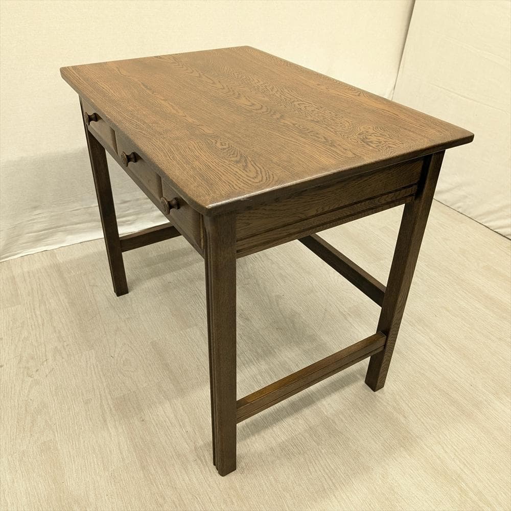 美品　山室家具製作所　旭川家具　エスポアール　楢 ナラ材　机　デスク　作業台