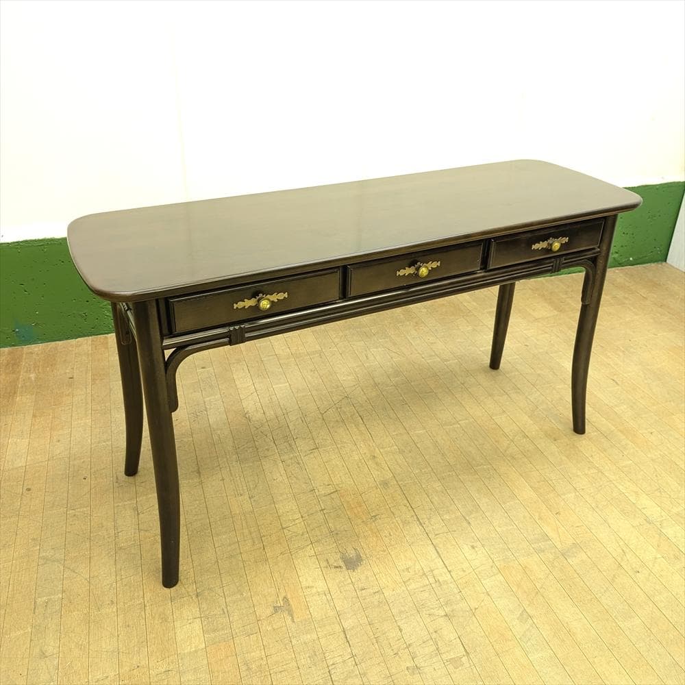 カリモク　デスク　机　コンソール　作業台　サイドテーブル　引き出し　ヨーロピアン