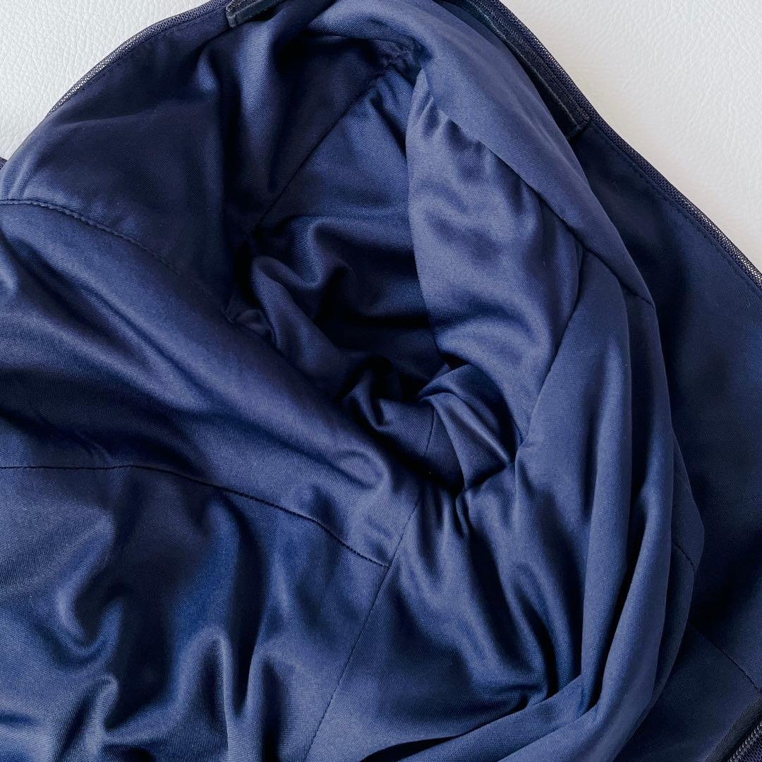 TADASHI SHOJI ドレス　メッシュ アシンメトリー ギャザー ネイビー