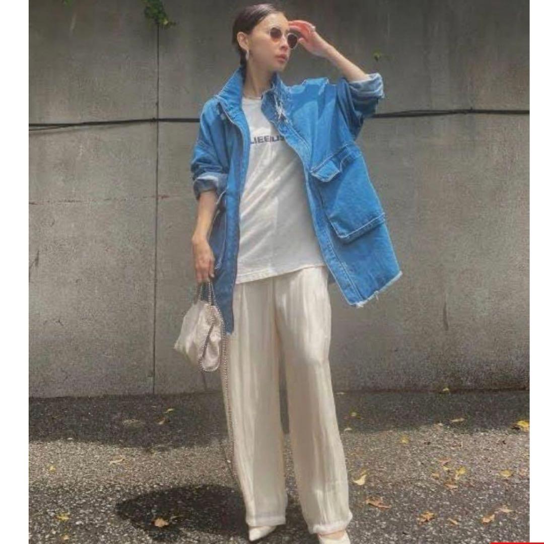 美品　AMERIデニムジャケット 黒石奈緒子着用