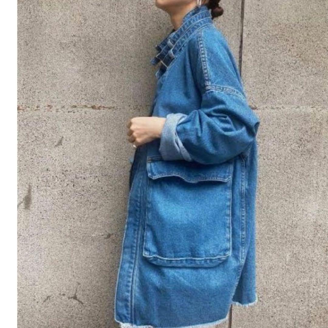 美品　AMERIデニムジャケット 黒石奈緒子着用