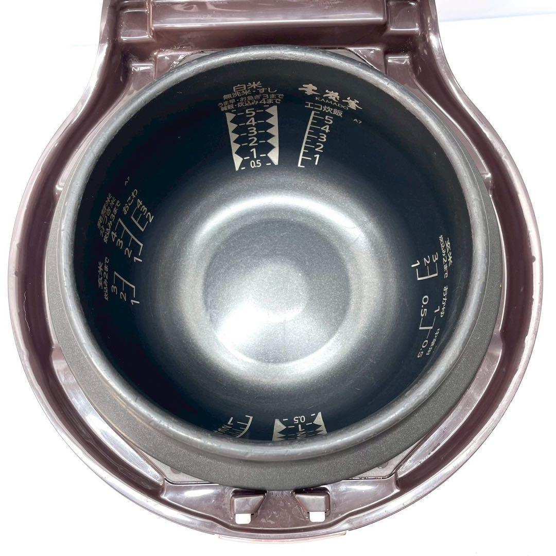 動作保証付　三菱 高級炊飯器 本炭釜　KAMADO NJ-AW107-Tブラウン