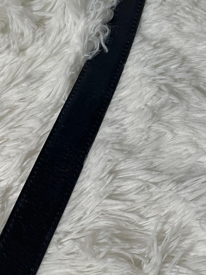 カルティエ must de Cartier 本革　レザーベルト 黒 ゴールド金具