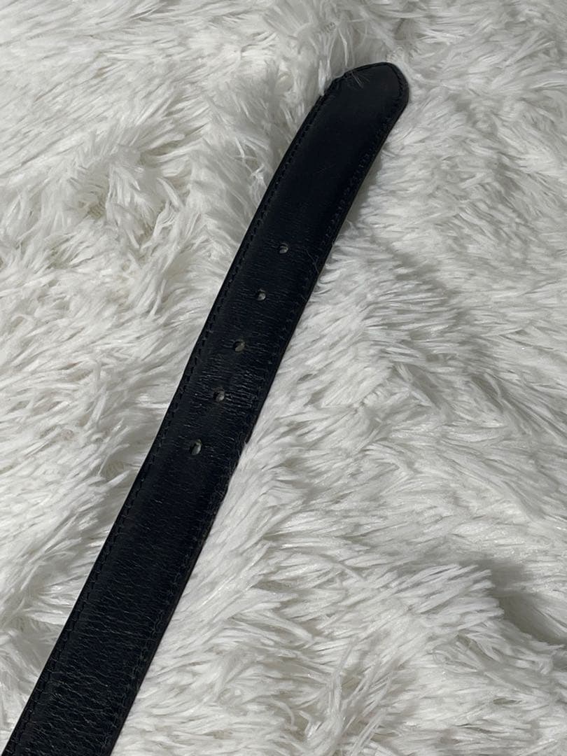 カルティエ must de Cartier 本革　レザーベルト 黒 ゴールド金具