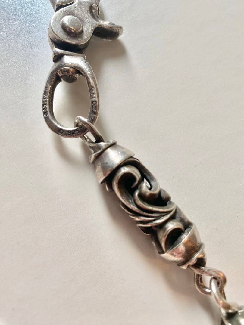 CHROME HEARTSクロムハーツ 2クリップローラー9連ウォレットチェーン