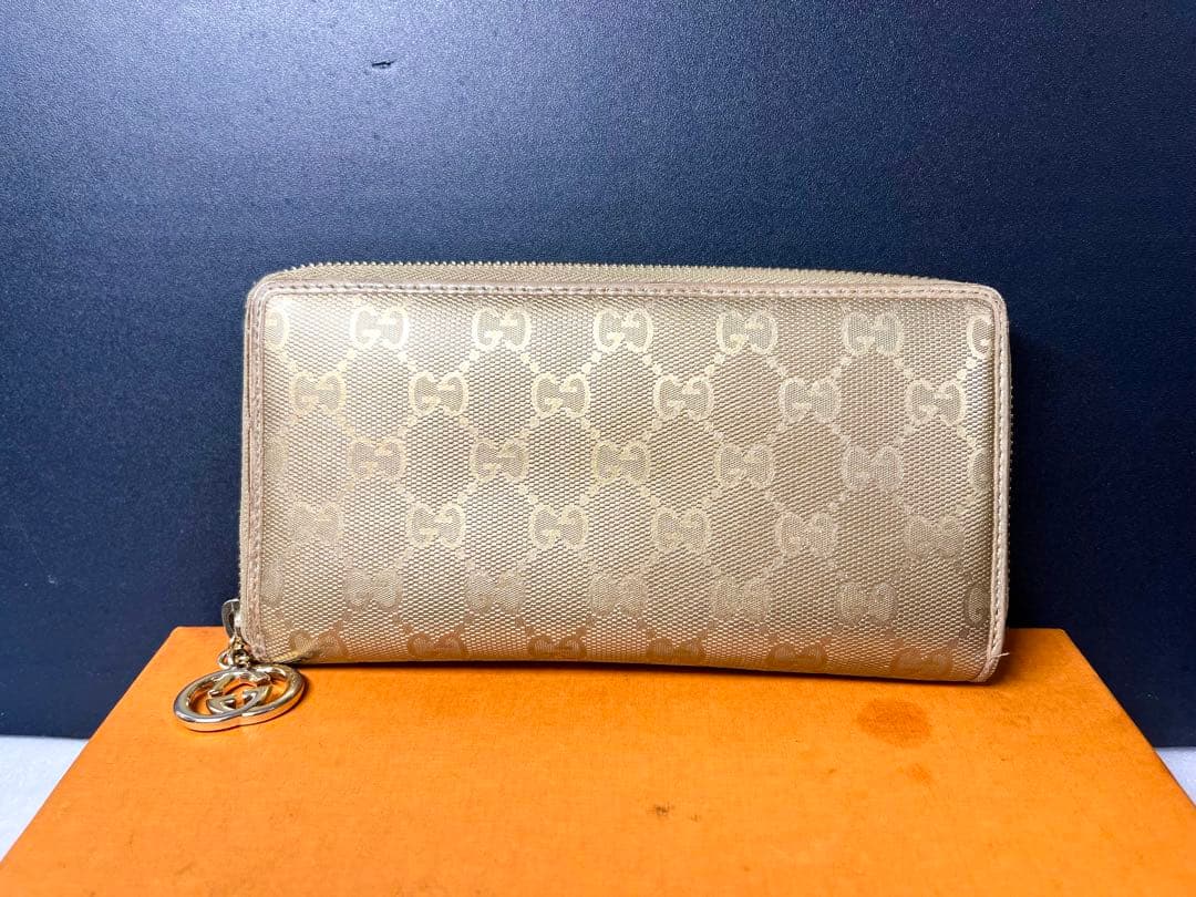 本日掲載終了GUCCI グッチ GG インプリメ　長財布　 ゴールド